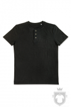 Camisetas Stedman Shawn Henley color Black Opal :: Ref: BLO Camisetas Stedman Shawn Henley color Black Opal :: Ref: BLO