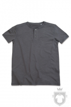 Camisetas Stedman Shawn Henley color Slate Grey :: Ref: SLG Camisetas Stedman Shawn Henley color Slate Grey :: Ref: SLG
