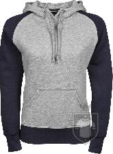 Sudaderas Tee Jays Two tone hooded W color Heather Navy :: Ref: 152 Sudaderas Tee Jays Two tone hooded W color Heather Navy :: Ref: 152