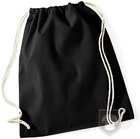Bolsas WM Gymsac algodon color Black :: Ref: BK Bolsas WM Gymsac algodon color Black :: Ref: BK