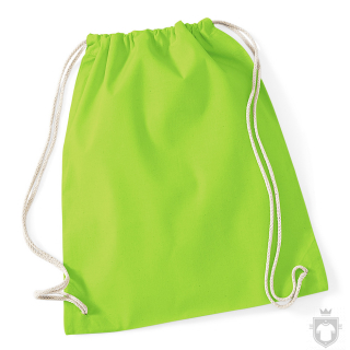 Bolsas WM Gymsac algodon color Lime Green :: Ref: LIM Bolsas WM Gymsac algodon color Lime Green :: Ref: LIM