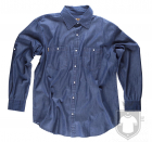 Camisas Work Team Camisa industrial tejana color Vaquero :: Ref: VQ Camisas Work Team Camisa industrial tejana color Vaquero :: Ref: VQ