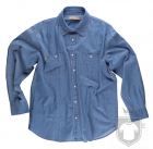 Camisas Work Team Camisa industrial tejana color Vaquero Claro :: Ref: VQC Camisas Work Team Camisa industrial tejana color Vaquero Claro :: Ref: VQC