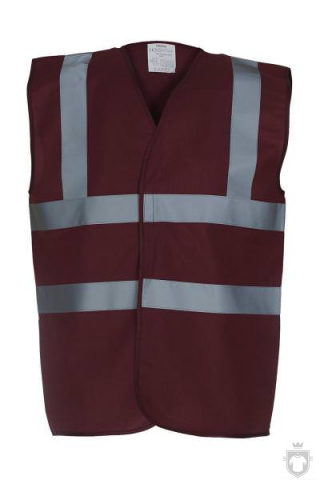 Chalecos Yoko 2 franjas Hi Vis colores color Maroon :: Ref: maroon Chalecos Yoko 2 franjas Hi Vis colores color Maroon :: Ref: maroon