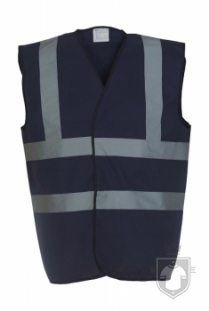 Chalecos Yoko 2 franjas Hi Vis colores color Navy :: Ref: navy Chalecos Yoko 2 franjas Hi Vis colores color Navy :: Ref: navy