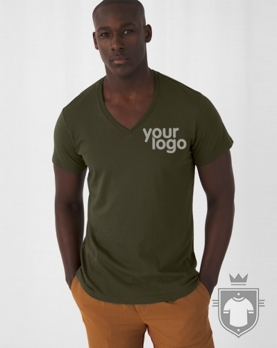 T-shirt B&C Organic Inspire Gola em V