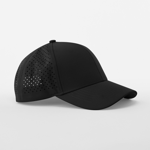 Cappello Beechfield Nero Per Uomo - Impermeabile In Nylon Tactel®, Stile Baseball Casual