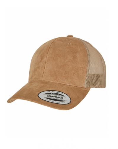 Flexfit Suede Leather Trucker Cap