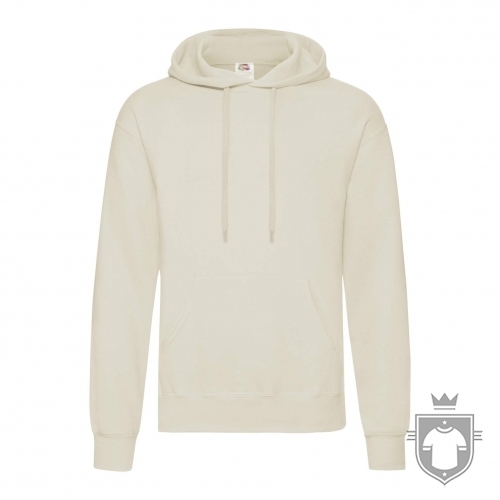 Fruit of the Loom 62-208-0 Felpa con Cappuccio, Grigio Carbone, S Uomo