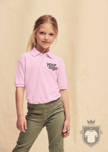 Polo Fruit-of-the-Loom Polyester/Coton Enfants