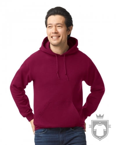 Gildan - Felpa Con Cappuccio In Misto Pesante - 18500, (Zaffiro - Foto 12