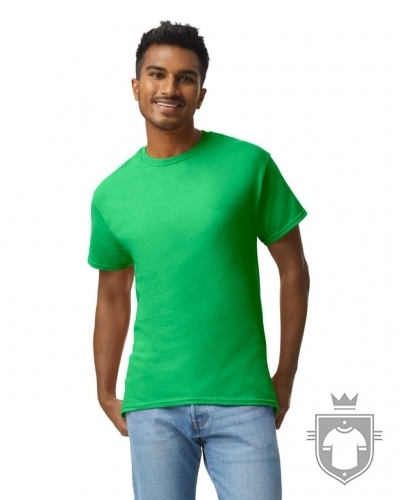 T-shirt Homme Gildan - Vert Cendré/sécurité, Taille L | 50% Coton 50% Polyester DryBlend