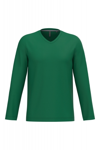 Maglietta Manica Lunga Collo V <br/> Kariban