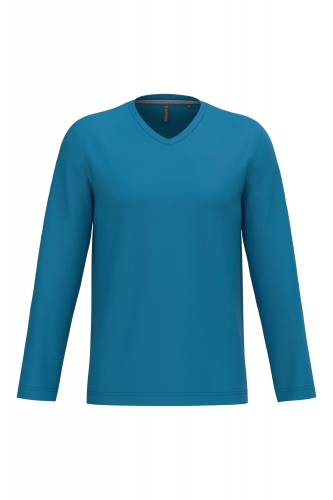 Maglietta Manica Lunga Collo V <br/> Kariban