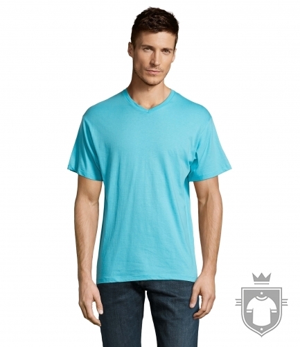 T-Shirt Uomo Sol's Victory Scollo A V – Rosso – 100% Cotone – Taglia XL