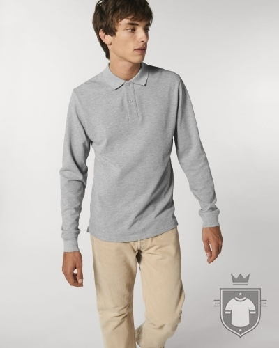 polos Stanley/Stella Dedicator Manga Larga Heather polos Stanley/Stella Dedicator Manga Larga Heather