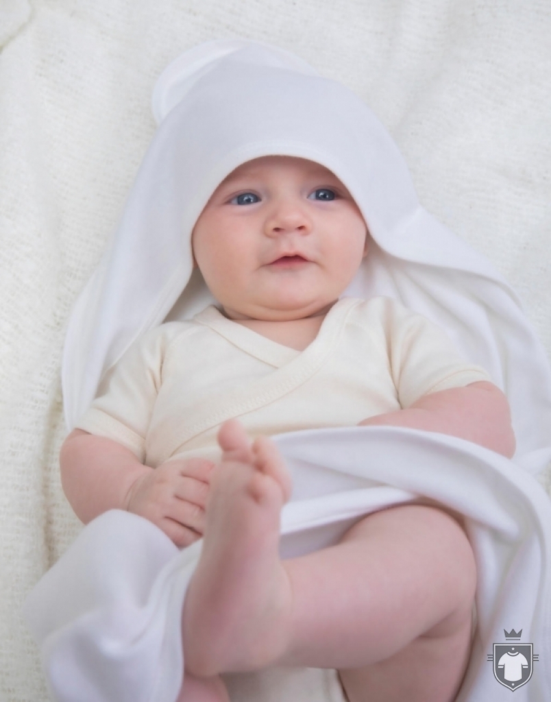 Fotos de detalle y color de Babybugz Hooded Blanket