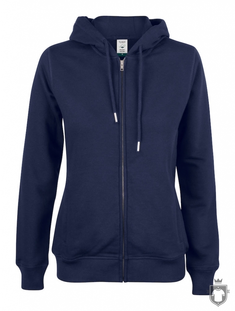 Fotos de detalle y color de Clique Orgánica PR OC Hoody Full Zip Ladies