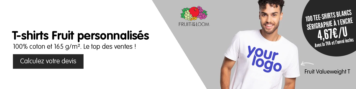 Tee shirts personnalisés Fruit of the Loom