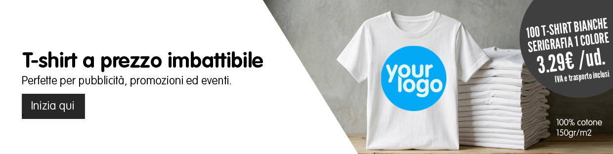 Magliette economiche personalizzate con il tuo logo