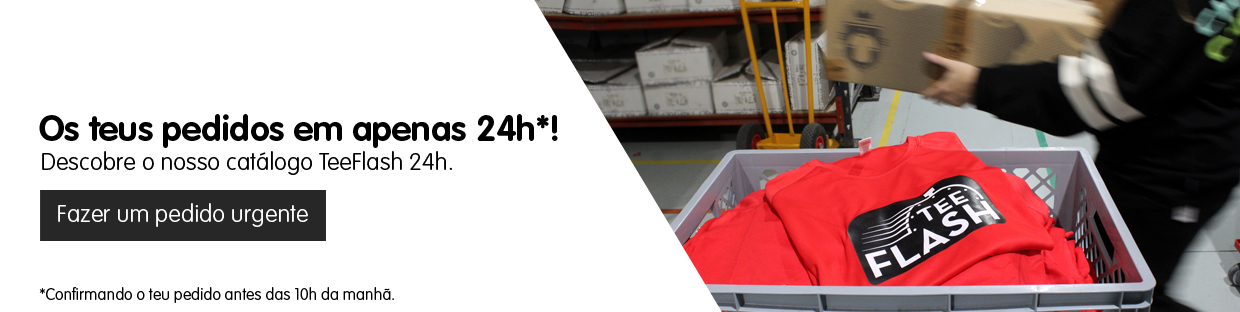 Os produtos com entrega em 24H da Teefactory